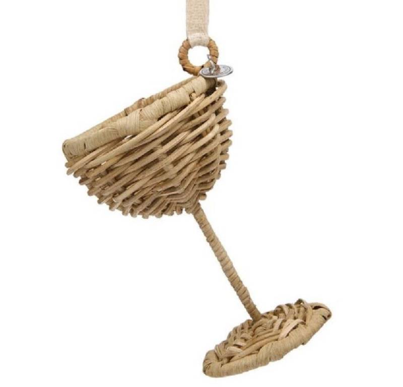 Rivièra Maison Christbaumschmuck Christbaumschmuck Cocktailglas Bubbles Coupe Rustic Rattan von Rivièra Maison