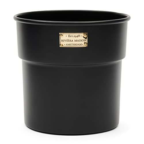 Riviera Maison - City Loft Flower Pot Black S - Blumentopf klein - Aluminium - Schwarz - (LxBxH) 22x22x21 von Riviera Maison