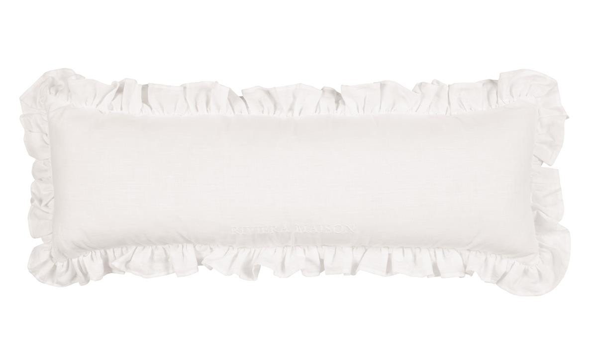 Rivièra Maison Dekokissen Delphine_White_UV_UV_30x90 1 Zierkissen 30 x 90 cm, Dekokissen Couch kissen Sofa Kissen von Rivièra Maison