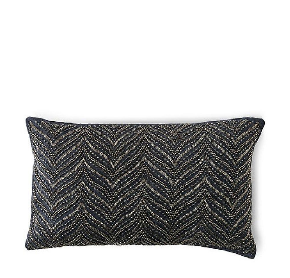 Rivièra Maison Dekoobjekt Kissenhülle Prescious Imperial Midnight Blue (50x30cm) von Rivièra Maison