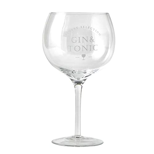 Riviera Maison Gin tonic glas, gin gläser, cocktailgläser, getränke - Finest Selection Gin & Tonic cocktailglas - Glas, Transparent - (ØxH) 9x22-800ML von Riviera Maison