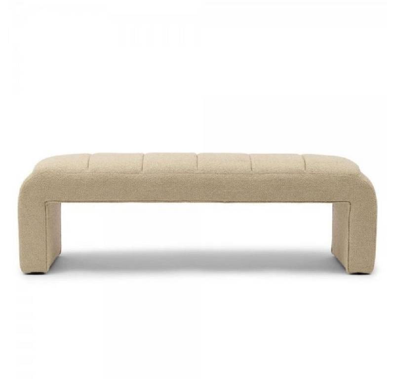 Rivièra Maison Hocker Bank Brera Bench Stool Bouclé natrual grey von Rivièra Maison