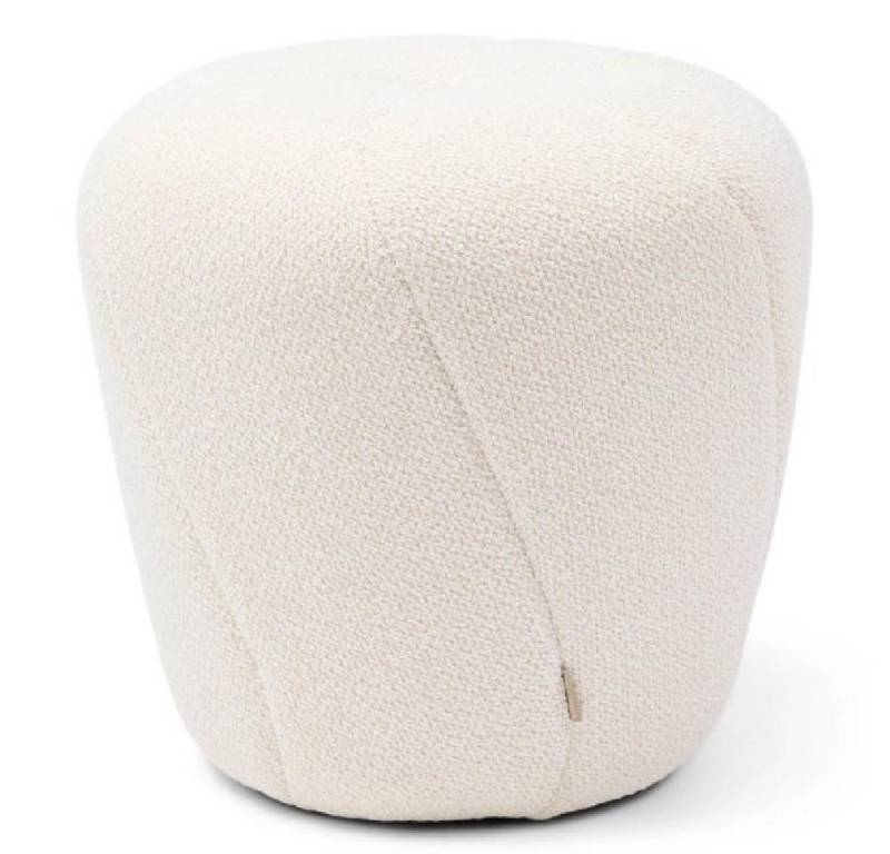 Rivièra Maison Hocker Hocker Perruche Bouclé Simply White (47cm) von Rivièra Maison