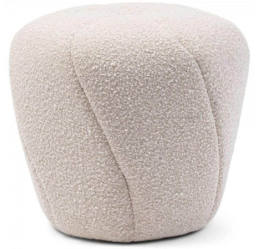 Rivièra Maison Hocker Hocker Perruche Bouclé White Sand (45cm) von Rivièra Maison