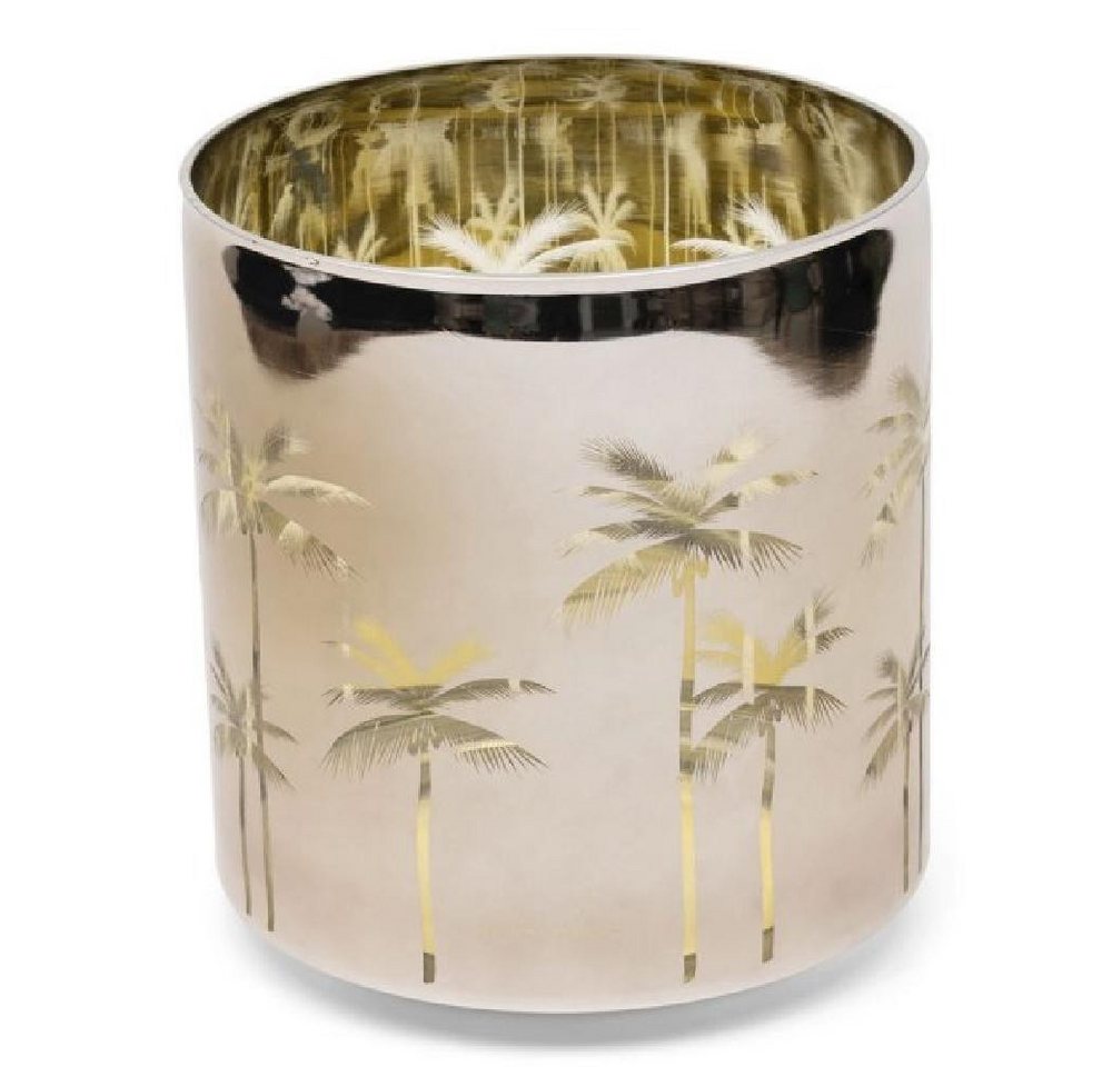 Rivièra Maison Kerzenhalter Windlicht Palm Groove Glas (26,5cm) von Rivièra Maison