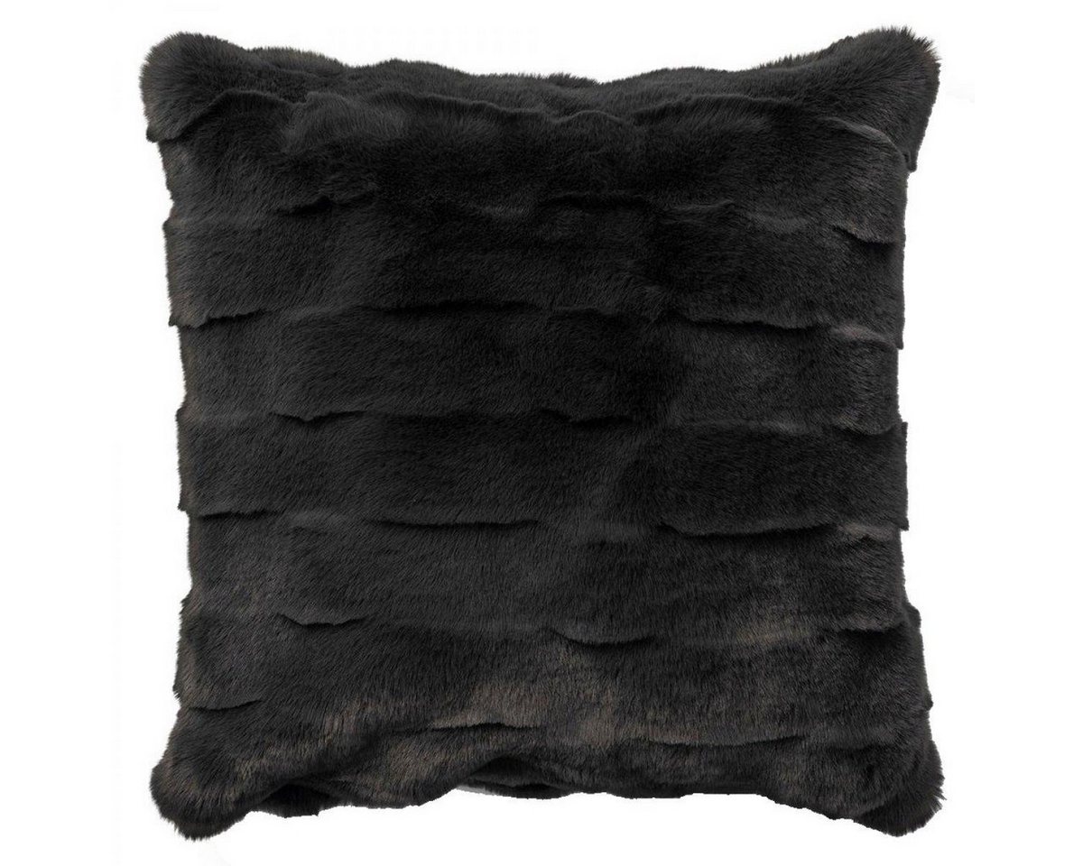 Rivièra Maison Kissenhülle Kissen Elias Kunstpelz Grau (50x50cm) von Rivièra Maison