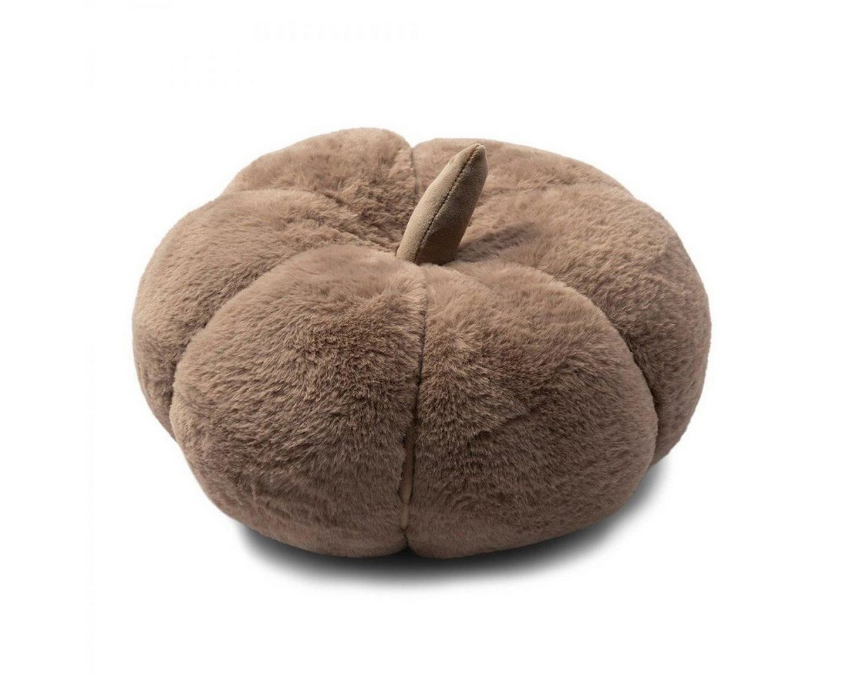 Rivièra Maison Kissenhülle Kissen Kürbis Kunstfell Pumpkin Braun von Rivièra Maison
