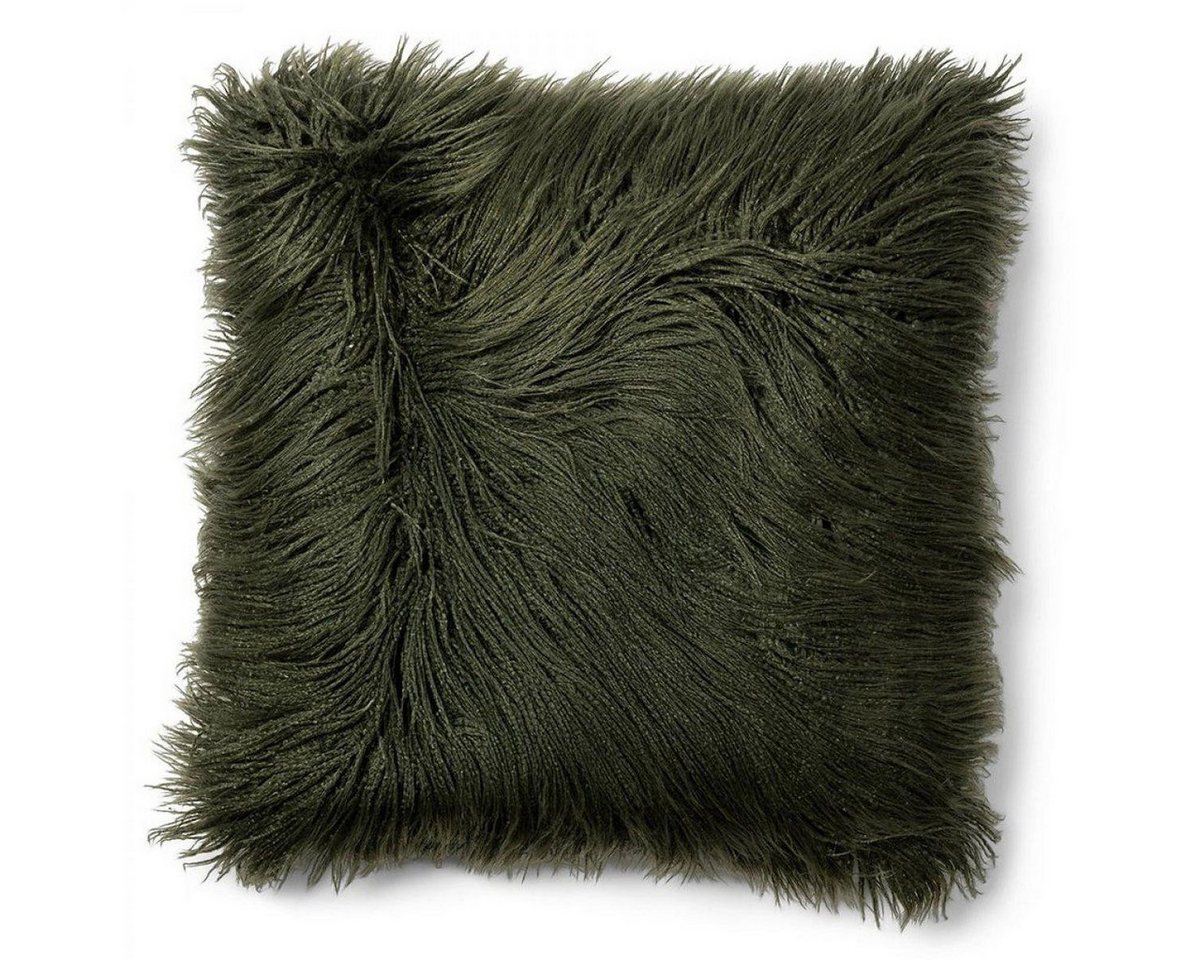 Rivièra Maison Kissenhülle Kissen Lindos Kunstpelz Grün (50x50cm) von Rivièra Maison