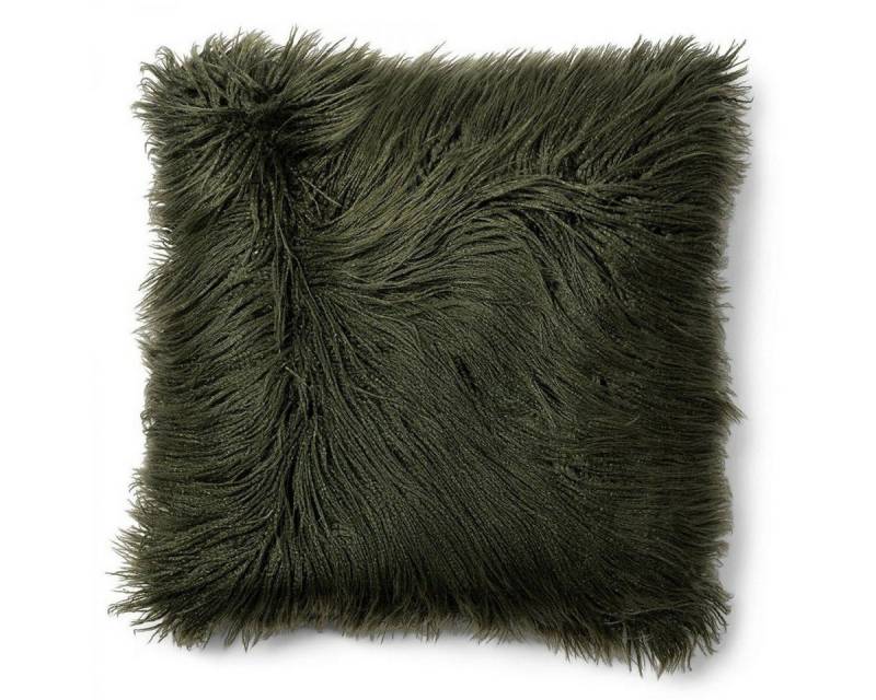 Rivièra Maison Kissenhülle Kissen Lindos Kunstpelz Grün (50x50cm) von Rivièra Maison