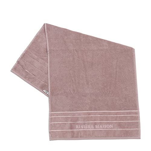 Riviera Maison - RM Elegant Towel - Handtücher, Badetücher - Baumwolle - Mauve - (LxB) 100x50 von Riviera Maison