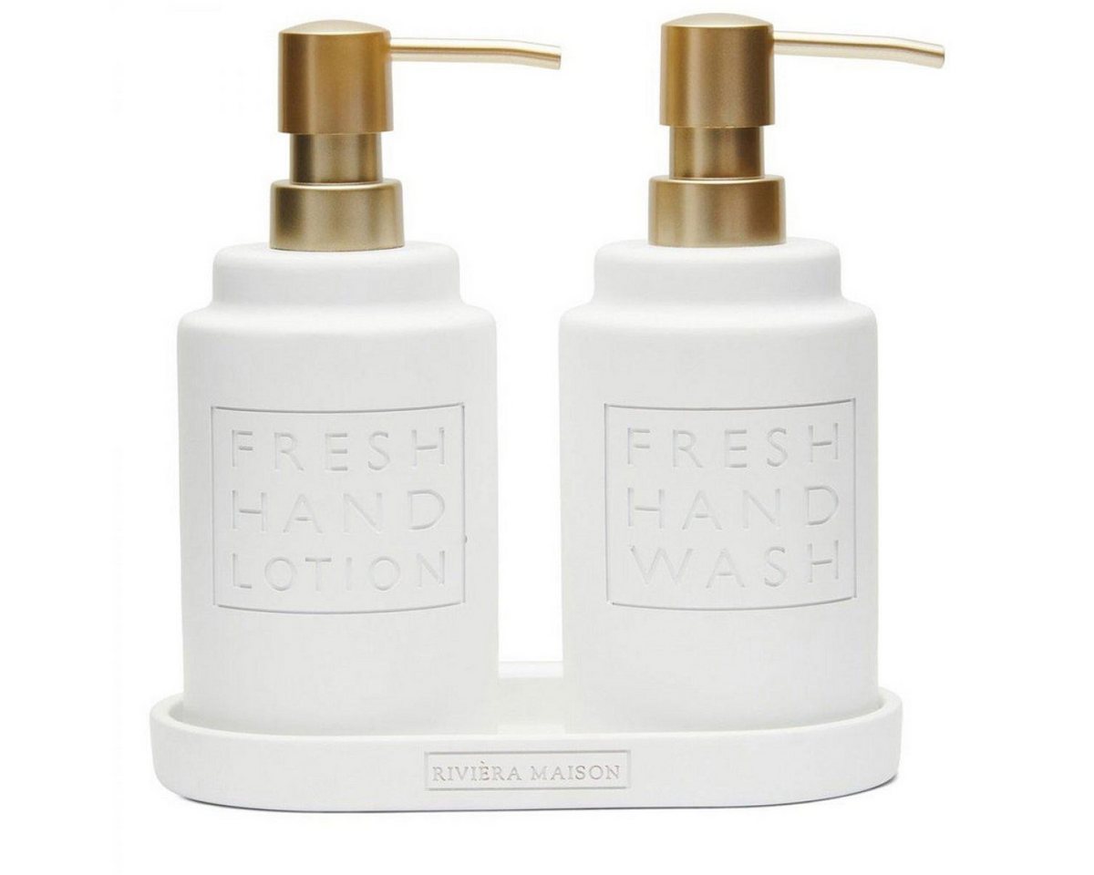 Rivièra Maison Reinigungsbürste Seifenspender und Handlotionspender (3er-Set) von Rivièra Maison
