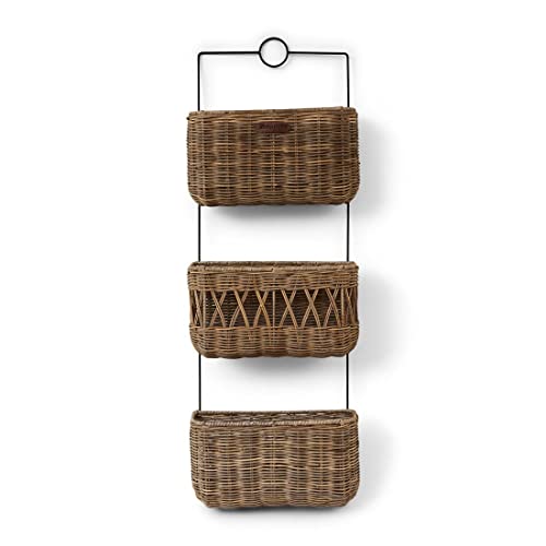 Riviera Maison - Rustic Rattan Wall Rack - Wandregal - Peddigrohr - Natur - (BxTxH) 28 x 8 x 40cm von Riviera Maison