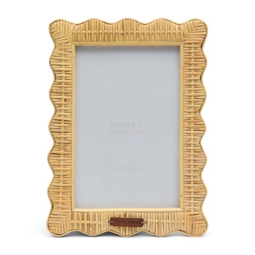 Riviera Maison Rustic Rattan Wavy Photo Frame 20x30 - Rattan, Glas von Riviera Maison