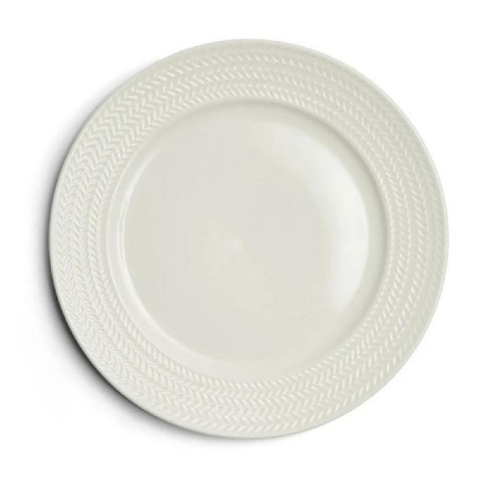 Rivièra Maison Servierplatte Teller Bellecôte Dinner Plate Weiß (27cm) von Rivièra Maison