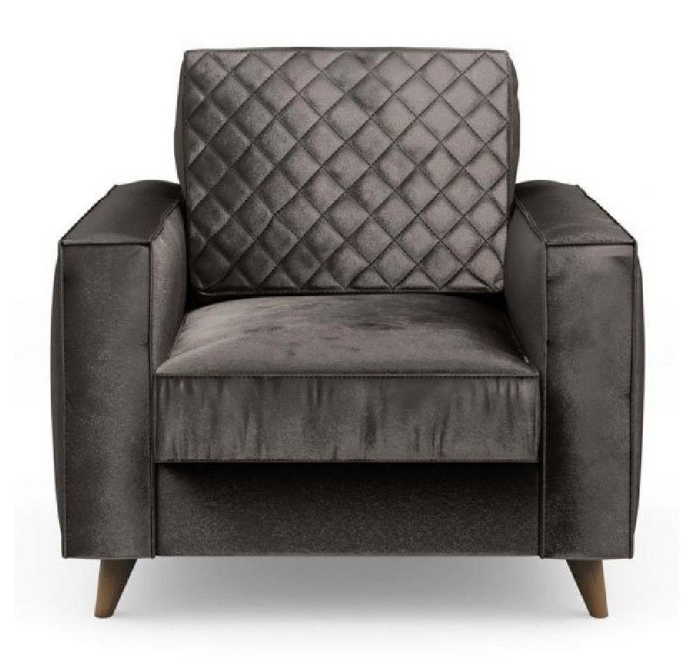 Rivièra Maison Sessel Armchair Kendall Velvet Grimaldi Grey Rivièra Maison Sessel Armchair Kendall Velvet Grimaldi Grey von Rivièra Maison