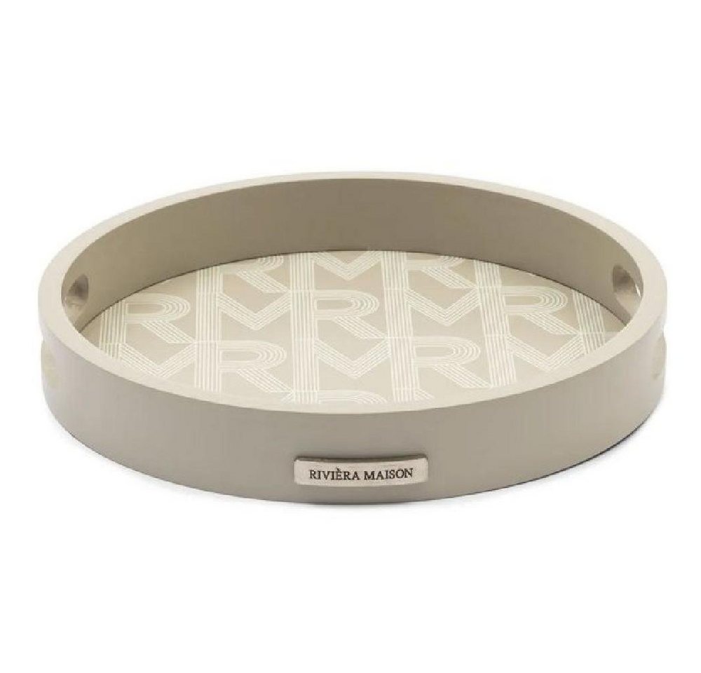 Rivièra Maison Tablett Tablett RM Monogram Mini Tray Round von Rivièra Maison