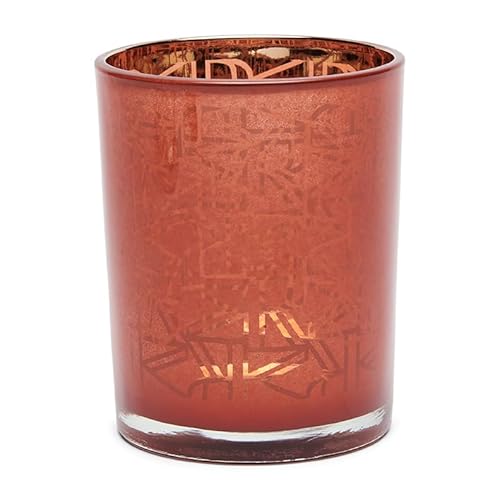 Riviera Maison Teelichthalter Glas, Teelichthalter Ho Kerzenständer, Wohnaccessoire, Tischdekoration Größe S - RM Linquenda Votive - Rot - Glas - (ØxH) 10x12.5 von Riviera Maison