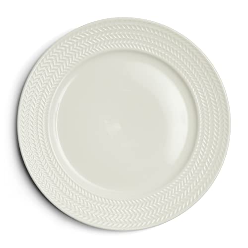 Riviera Maison Teller, Essteller Geschirr, Tischdekoration, Esszimmer, Küche - 1 Stück - RM Bellecôte Dinner Plate - Weiß - Porzellan - (ØxH) 26.5x2 von Riviera Maison