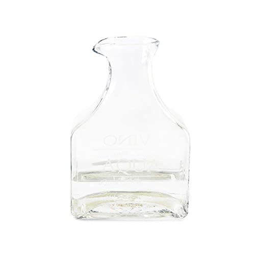 Riviera Maison - Vino Aqua Decanter - Karaffe - Glas - Wollweiß - (LxBxH) 15x10x22-1,5L von Riviera Maison
