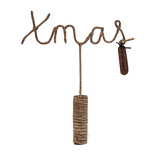 Riviera Maison Weihnachten Rustic Rattan Xmas Tree Topper - Weihnachtsbaum Spitze - Peddigrohr - Natürlich - (LxBxH) 21x3x26 von Riviera Maison