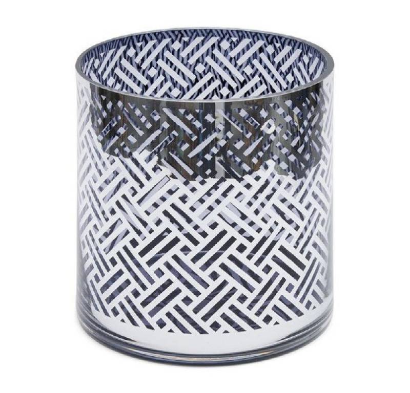 Rivièra Maison Windlicht Windlicht Yacht Club Blue-Silver (L) von Rivièra Maison