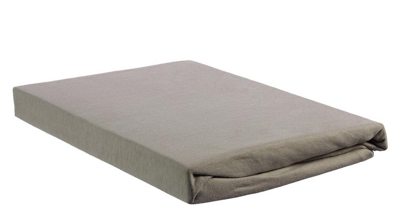 Spannbettlaken RIVIERA Lycra TD_Taupe_UV_UV_140/160x200/220 1 Topper-Spannbettlaken 8, Rivièra Maison, Baumwolle, Gummizug: rundum Gummi, (1 Stück), Spannbettlaken Spannbetttuch mit Rundumgummi von Rivièra Maison