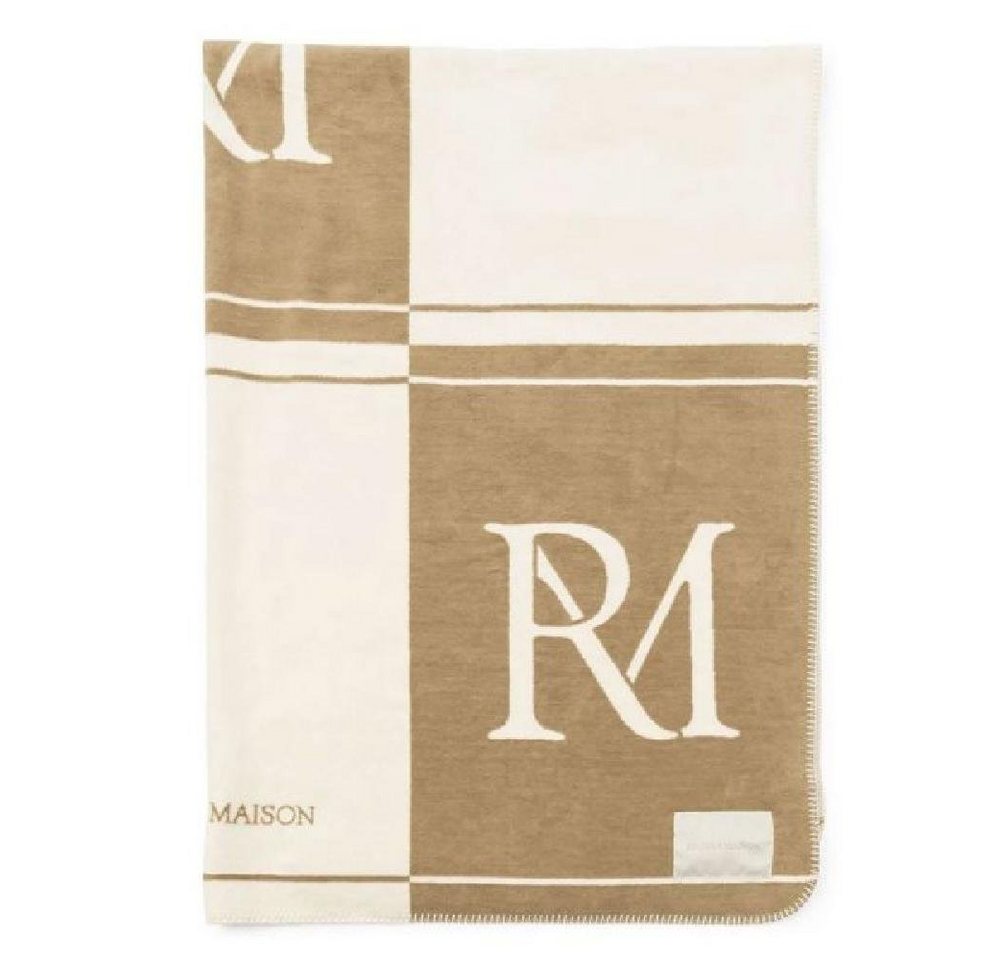 Wohndecke Tagesdecke Classic Monogram Throw (180x150cm), Rivièra Maison von Rivièra Maison