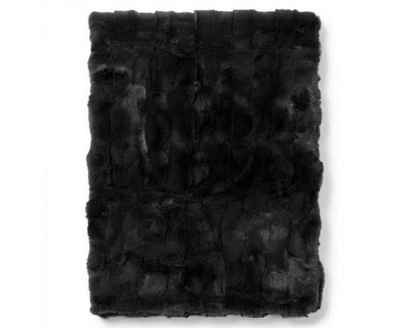 Wohndecke Tagesdecke Elias Kunstpelz Blau (180x130cm), Rivièra Maison von Rivièra Maison