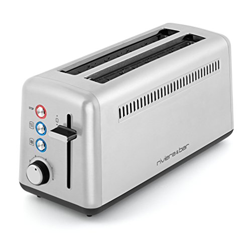 Riviera & Bar QGP 480 Toaster mit 2 Schlitzen Extralanges Edelstahl von Riviera & Bar