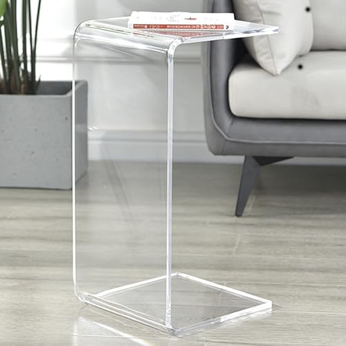 Rivorne Acryl Beistelltisc, Kleiner Moderner Dekorativer Beistelltisch, Kann Horizontal Oder Vertikal Verwendet Werden für Wohnzimmer Oder Büro(White,30x60cm/11.8x23.6) von Rivorne