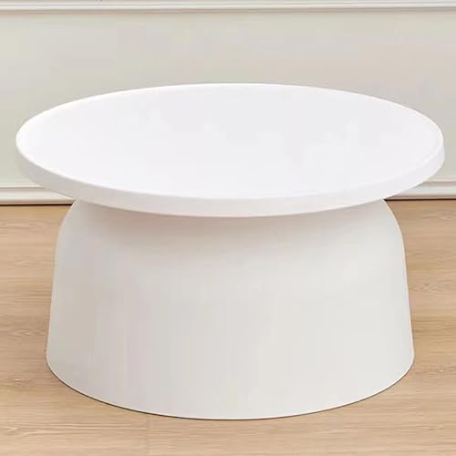 Rivorne Couchtisch Rund mit Stauraum, Couchtisch 2er Set, PP-Material für Wohnzimmer, Schlafzimmer, Meditation-Einfach zu Montieren(White 67x36cm/26x14in) von Rivorne