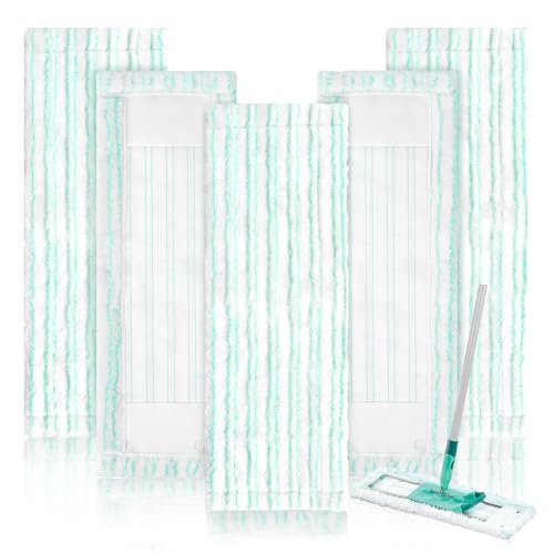 Riwer 5 Stück Wischbezug Ersatz-Wischbezüge für Leifheit Profi XL Micro Duo / Profi XL Cotton Plus alle Bodenwischer-Stiele, Mikrofaser Putzlappen ideal für Fliesen und Laminat Riwer 5 Stück Wischbezug Ersatz-Wischbezüge für Leifheit Profi XL Micro Duo / Profi XL Cotton Plus alle Bodenwischer-Stiele, Mikrofaser Putzlappen ideal für Fliesen und Laminat von Riwer