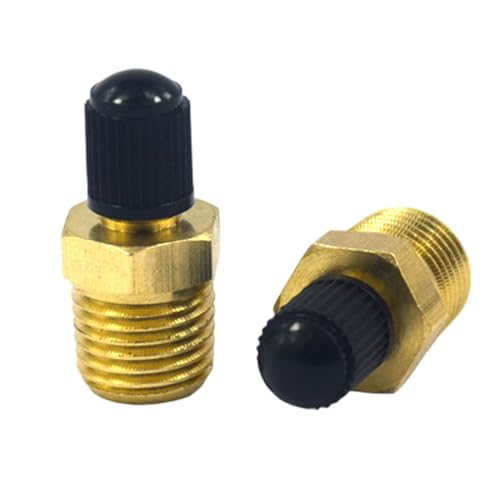 1/4" NPT Messing Luchtcompressor 2 Stück 1/4 Zoll Messing Reifen Luftkompressor Luftventil Prüfventil Autoventil Tank Füllventile Reifenventil 1/4" Adapter Felgenventile für Auto PKW LKW 1/4" NPT Messing Luchtcompressor 2 Stück 1/4 Zoll Messing Reifen Luftkompressor Luftventil Prüfventil Autoventil Tank Füllventile Reifenventil 1/4" Adapter Felgenventile für Auto PKW LKW von Rixotix