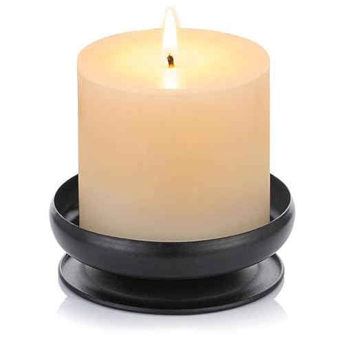1 Stück Kerzenständer Metall mit Dorn 1cm, Ø 10cm Moderne Dekorative Kerzenhalter, Kerzenständer für Hochzeit, Weihnachten, Wohnzimmer, Adventskranz, Partys, Jubiläen, Kommunions & Taufkerzen Schwarz 1 Stück Kerzenständer Metall mit Dorn 1cm, Ø 10cm Moderne Dekorative Kerzenhalter, Kerzenständer für Hochzeit, Weihnachten, Wohnzimmer, Adventskranz, Partys, Jubiläen, Kommunions & Taufkerzen Schwarz von Rixotix