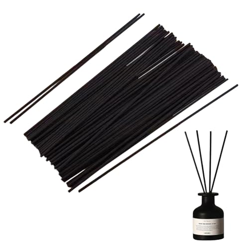 100 Stück Rattanstäbchen für Raumduft Stäbchen, 30cm x 3mm Duftstäbchen Diffuserstäbchen Rattan Reed Fiber, Aroma Diffuser Stäbchen für ätherische Öle im Home Office Hotel Spa(Farbe:Schwarz) 100 Stück Rattanstäbchen für Raumduft Stäbchen, 30cm x 3mm Duftstäbchen Diffuserstäbchen Rattan Reed Fiber, Aroma Diffuser Stäbchen für ätherische Öle im Home Office Hotel Spa(Farbe:Schwarz) von Rixotix