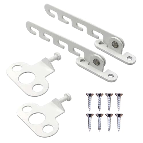 2 Set Fensterstopper Fensterriegel Fensterstopper Metall Fensterfeststeller FüR Kippfenster Fensterladen Feststeller Window Open Holder Fensterriegel Zum Einstellen Der FensteröFfnung(COLOR:Weiß) von Rixotix