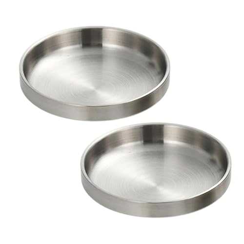 2 Stück Katzennapf Flach Multifunktional, Edelstahl Futternapf Katze, Katzennäpfe Metall 304, Fressnapf Katze Sturzsicher, Leicht zu Reinigen 2 Stück Katzennapf Flach Multifunktional, Edelstahl Futternapf Katze, Katzennäpfe Metall 304, Fressnapf Katze Sturzsicher, Leicht zu Reinigen von Rixotix