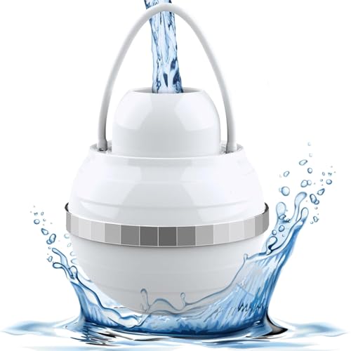 BathBall Filter – Filter für Babys und Erwachsene, Badewasserfilter für Wanne, entfernt Verunreinigungen für glattere Haut, Haare, Nägel, tragbare B-Ath-Filter mit Duschball und Shampoo-Bürste (Farbe von Rixotix