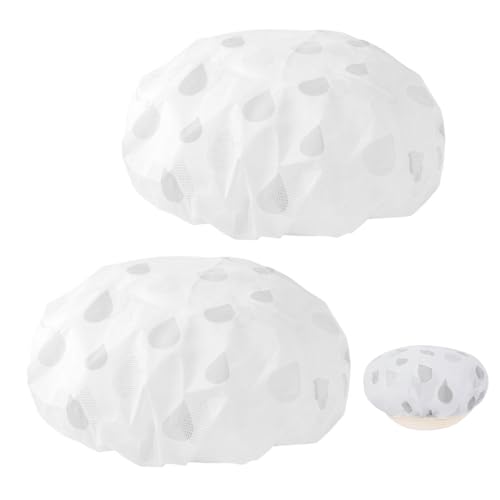 Rixotix 2 Stück Gärfolie, Gärkörbchen Rund, Bread Gärfolie Rund Schüsseln Sourdough Abdeckung Covers Gummizug Accessories Frischhaltehauben abdeckhaube gärkorb von Rixotix