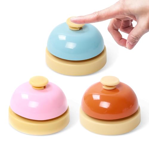 Rixotix 3 Stück Tischklingel, Tischglocke, Glocke, Katzenklingel, Hundeklingel, Rezeptionsklingel, Glöckchen für Restaurants, Hotels, Bars, Küche Rixotix 3 Stück Tischklingel, Tischglocke, Glocke, Katzenklingel, Hundeklingel, Rezeptionsklingel, Glöckchen für Restaurants, Hotels, Bars, Küche von Rixotix