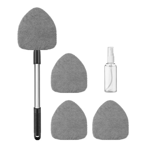 Rixotix Scheibenreiniger Auto, 5er/Set Autoscheiben Innenreiniger, Erweiterbares Windschutzscheiben Reiniger mit 4 Mikrofaserpads und Sprühflaschen, Multifunktionaler Auto Fensterwischer Kit Rixotix Scheibenreiniger Auto, 5er/Set Autoscheiben Innenreiniger, Erweiterbares Windschutzscheiben Reiniger mit 4 Mikrofaserpads und Sprühflaschen, Multifunktionaler Auto Fensterwischer Kit von Rixotix