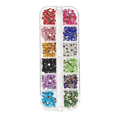 Runde Edelsteine mit flacher Rückseite, Nagel-Edelsteine, 12 Farben, 3 mm runde Kristall-Strasssteine, bunte Strasssteine für Fingernagelkunst, Kleidung, Bastelarbeiten, Nagelkunst, Kleidung, Schuhe Runde Edelsteine mit flacher Rückseite, Nagel-Edelsteine, 12 Farben, 3 mm runde Kristall-Strasssteine, bunte Strasssteine für Fingernagelkunst, Kleidung, Bastelarbeiten, Nagelkunst, Kleidung, Schuhe von Rixotix