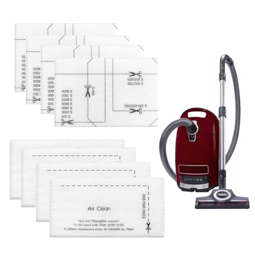 Staubsauger Filter für Miele, 4pcs Motorschutzfilter und 4pcs Staubsaugerfilter Staubsaugerfilter Set kompatibel mit Miele Complete C1/2/3, Compact C1/2, Classic C1, Dynamic U1, S200-S899, S2000-S8999 Staubsauger Filter für Miele, 4pcs Motorschutzfilter und 4pcs Staubsaugerfilter Staubsaugerfilter Set kompatibel mit Miele Complete C1/2/3, Compact C1/2, Classic C1, Dynamic U1, S200-S899, S2000-S8999 von Rixotix