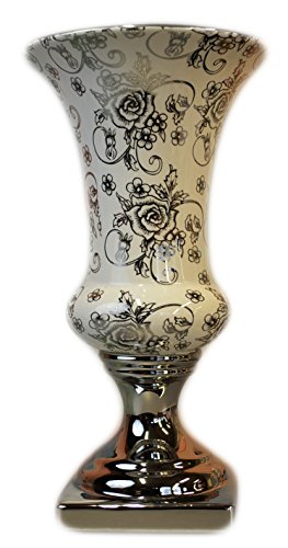 Dekovase Vase Keramikvase Weiß Blumenvase Keramik Schön Shabby Chic Neu von Riyashop
