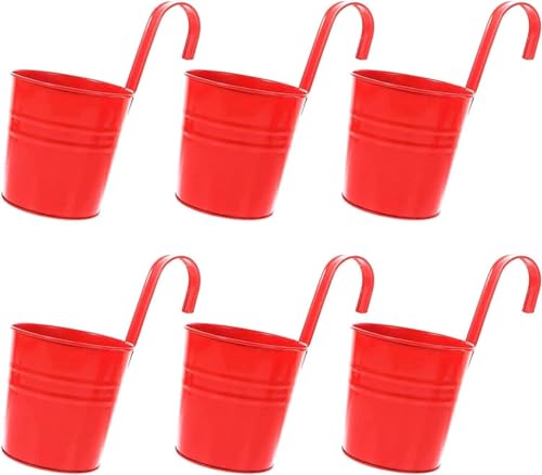 Riyashop 6er Set Rot Blumentopf Hängetopf Pflanztopf töpfe Blumen Kräutertopf Riyashop 6er Set Rot Blumentopf Hängetopf Pflanztopf töpfe Blumen Kräutertopf von Riyashop