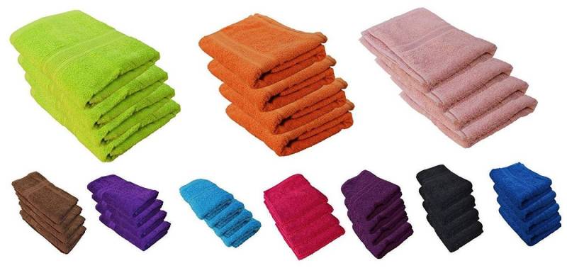 Riyashop Haushaltshobel Bade-Handtuch Sauna Strand 500 g/m² Braun 2 x 1X30x50 1X100x150 von Riyashop