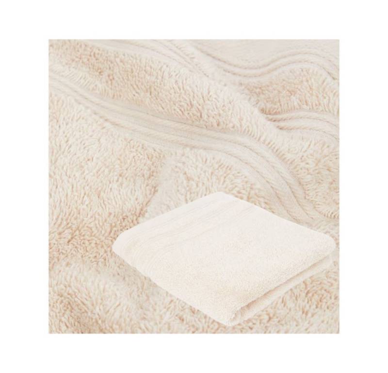 Riyashop Haushaltshobel Handtuch Duschtuch Gästetuch Badetuch Größen 500/m² Creme 100 x 150 von Riyashop