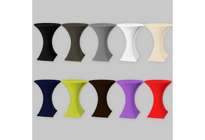 Riyashop Haushaltshobel Stehtischhussen Tischhusse Stehtisch Hussen zug (60 X 120 cm, Lila) von Riyashop