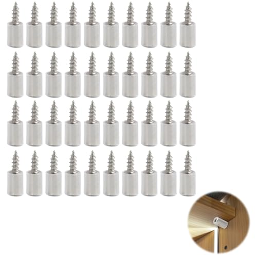 40 Stück Regalbodenträger aus Hochwertigem Metall, Vernickelt Gummischutz - Robuste Bodenträger für Schränke, Bücherregale und Weinkühler, Hohe Tragfähigkeit und Einfache Montage 40 Stück Regalbodenträger aus Hochwertigem Metall, Vernickelt Gummischutz - Robuste Bodenträger für Schränke, Bücherregale und Weinkühler, Hohe Tragfähigkeit und Einfache Montage von Riybyds
