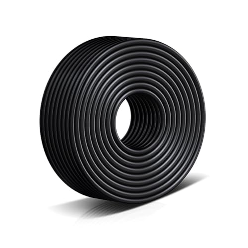 Mikro-Bewässerungsschlauch 4mm Innendurchmesser und 6 mm Außendurchmesser - Rohrverbinder für Richtungsänderung in Bewässerungssystemen,Einfache Montage ohne Werkzeug,für Garten und Gewächshaus (20M) von Riybyds